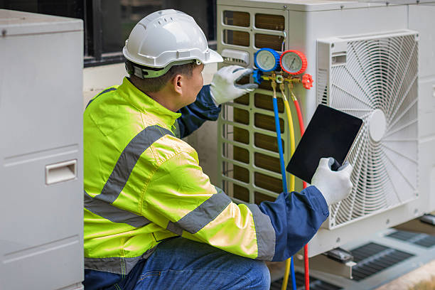 Professional Hvac technician working in Webster, PA